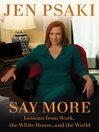 Cover image for Say More